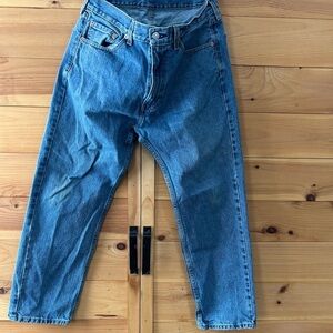 LEVIS 505 MENS DENIM JEANS MEDIUM WASH SIZE 36/29 ZIP FLY 100% COTTON
